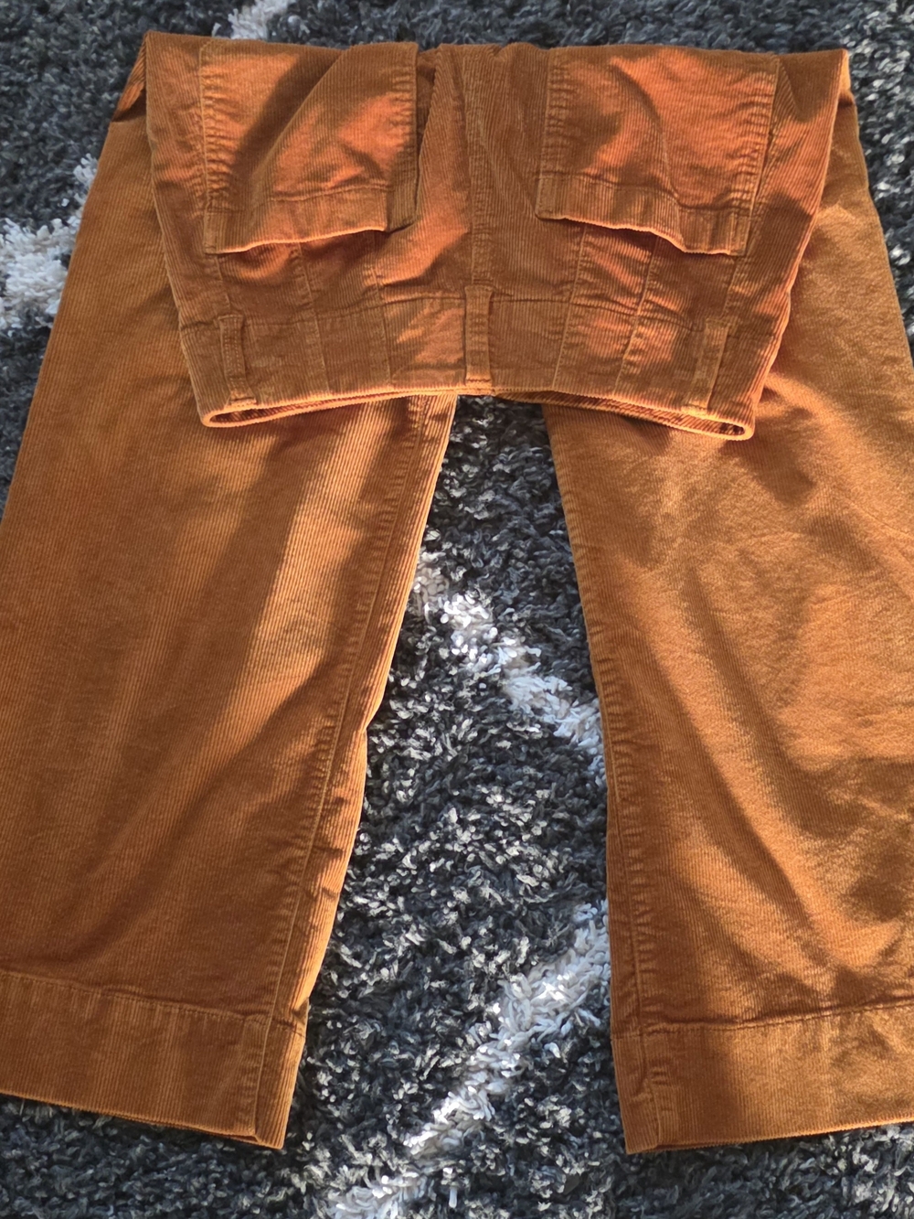 Anthropologie Maeve Corduroy Wide Leg Pants in Warm Copper Size 27 - Picture 5 of 8